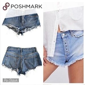 Free People denim shorts